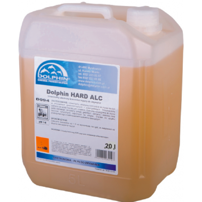 Dolphin Hard ALC 20 l - środek do mycia naczyń w zmywarkach kapturowych, barowych
